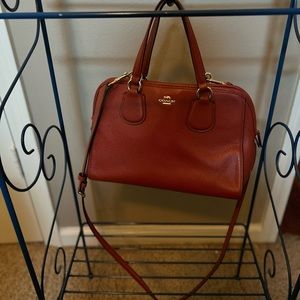 Coach Satchel Crossbody (rust color)